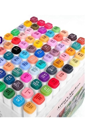 diğer588 12 li çift taraflı marker kalem seti kutulu keçeli kalem seti