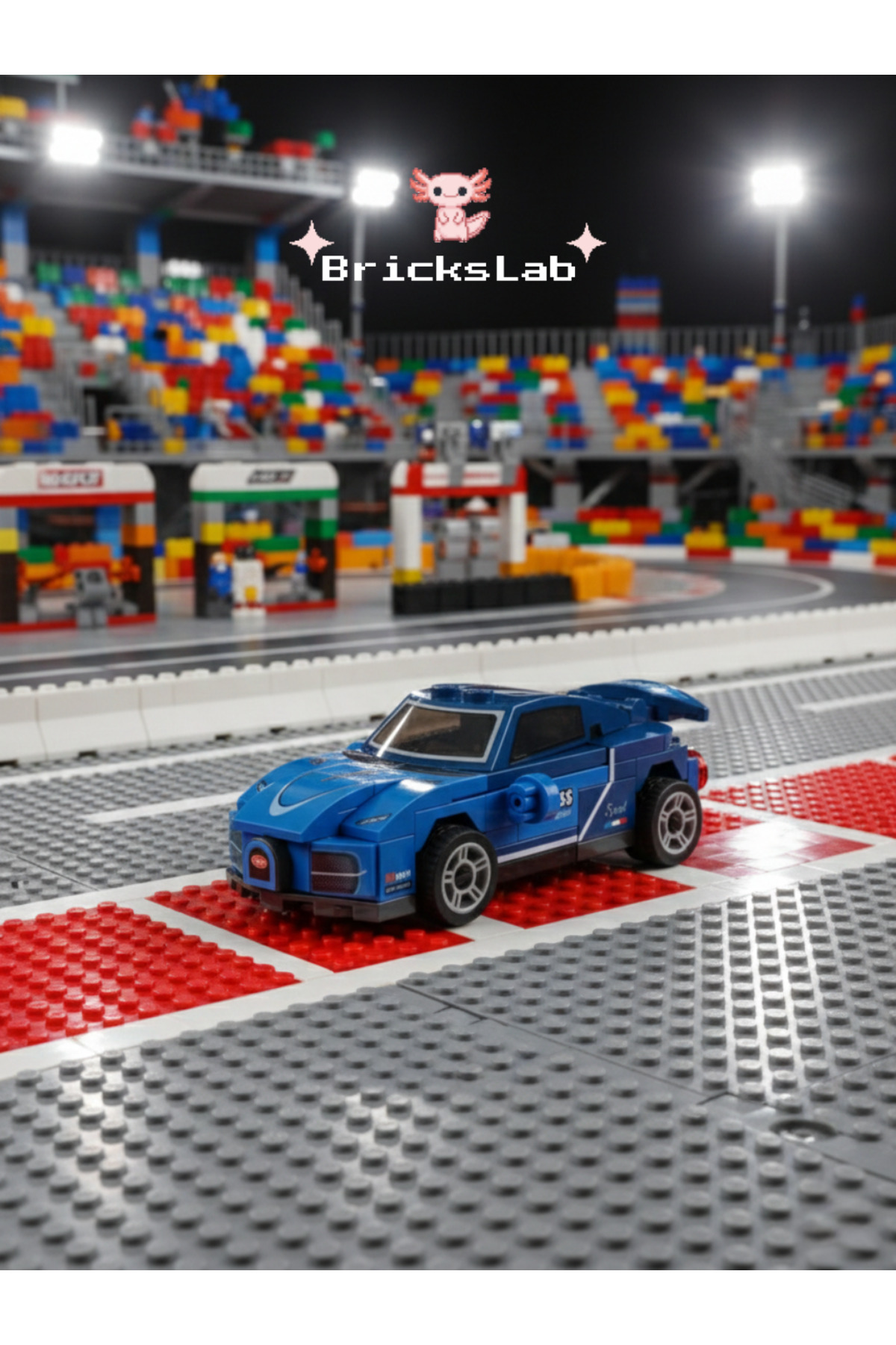 Bricks Mini Lego Çek-Bırak Spor Araba Yapım Seti – Speed 9140-1