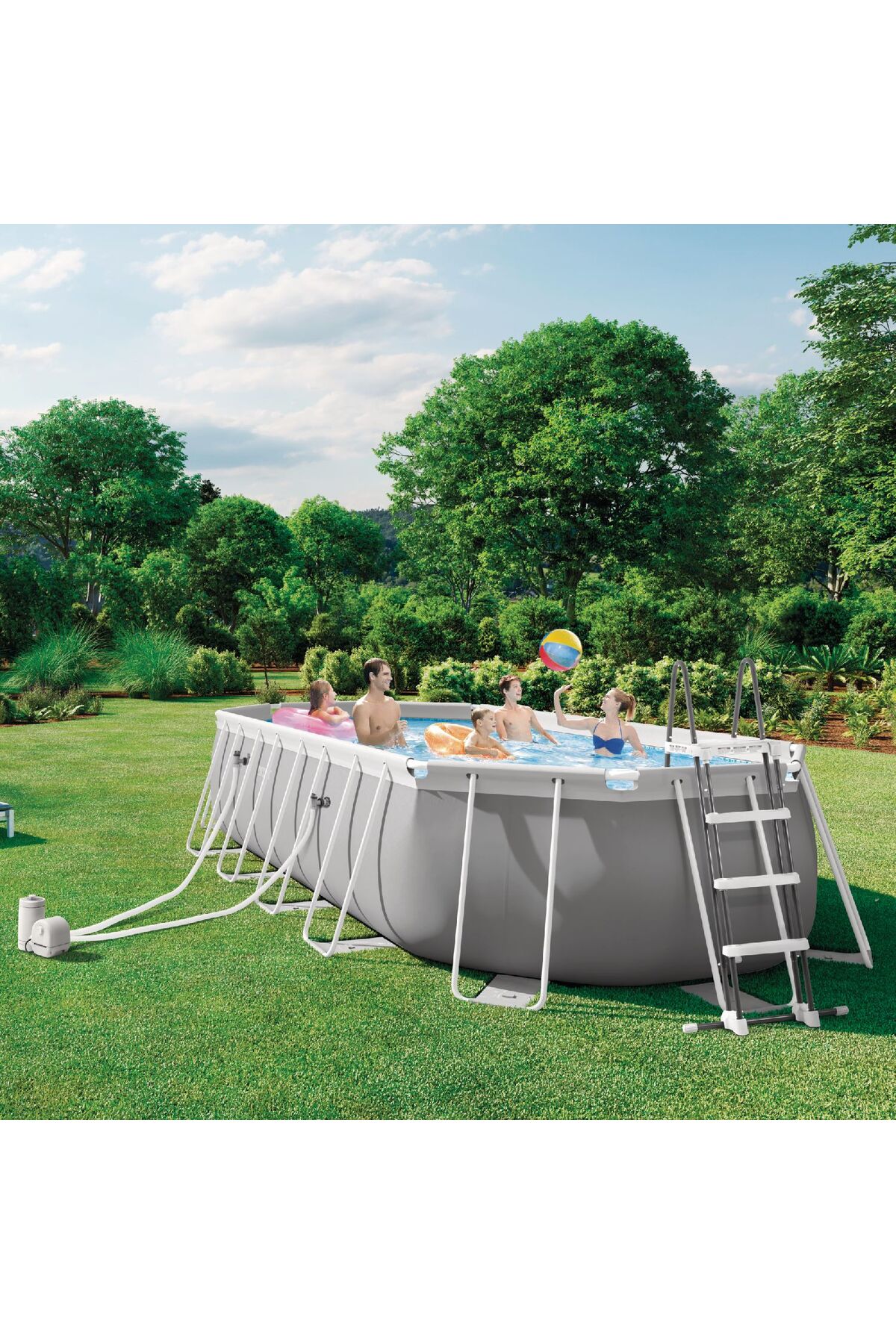 ひらく 1~10 セット Intex 26798 610x305x122cm Aile Boyu Prefabrik Havuz Seti 220v
