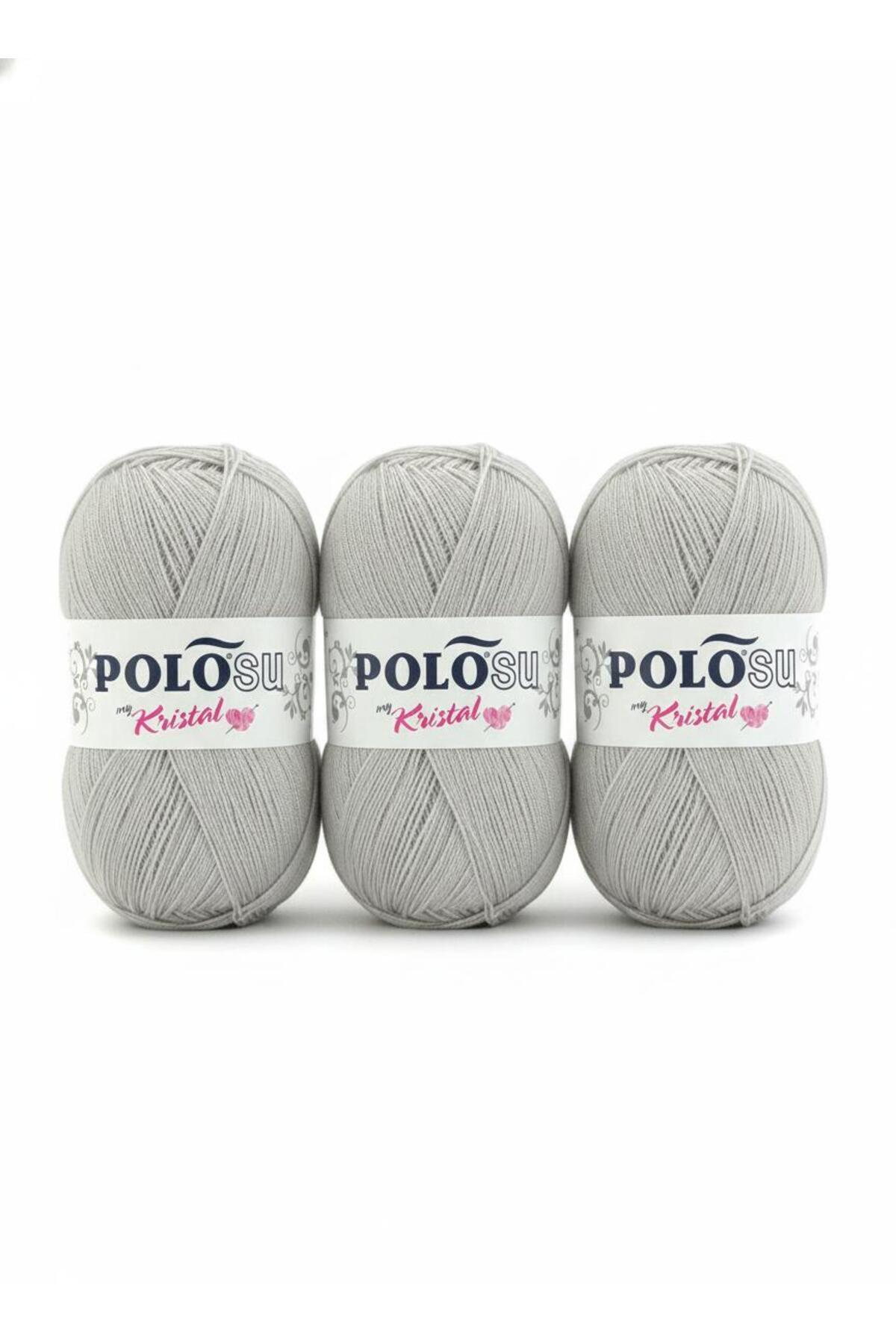 My Crystal Fiber Hand Knitting Lanyard No:4105 GRAY (3-Pack Advantage)