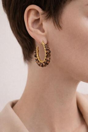 Bermecy Ruby Kiss | Zümrüt Yeşil Tasarım Küpe