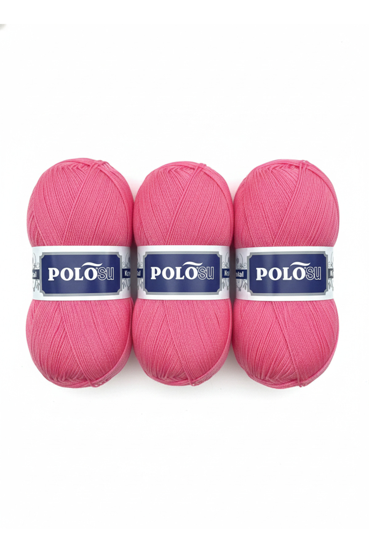 My Crystal Fiber Hand Knitting Rope No:163 ROSE PINK (3-Piece Advantage Package)