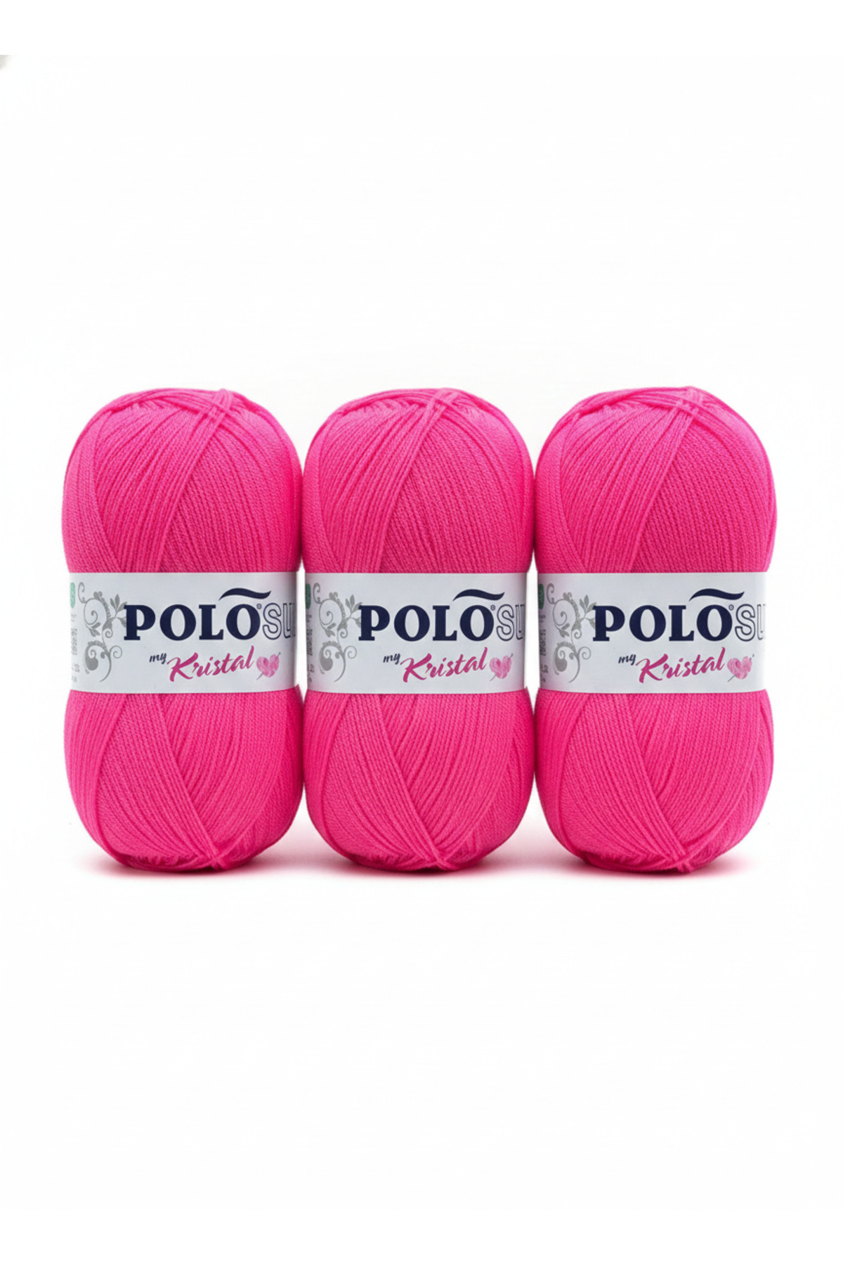 My Crystal Fiber Hand Knitting Rope No:159 SUGAR PINK(3-Piece Advantage Package)