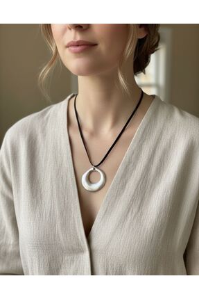 Vintage Takıhane Vintage Bohem Otantik Kolye Siyah İpli