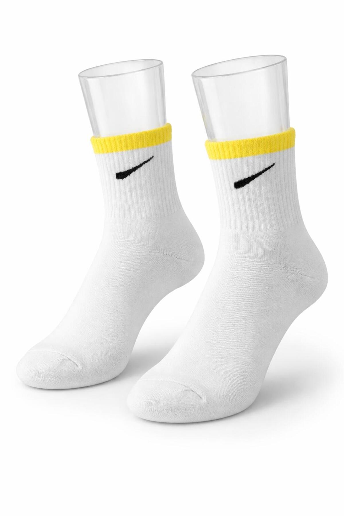 İpeksi 4`lü Tik Desenli Pamuk Tenis Çorap Soket Boy - Unisex görsel 2