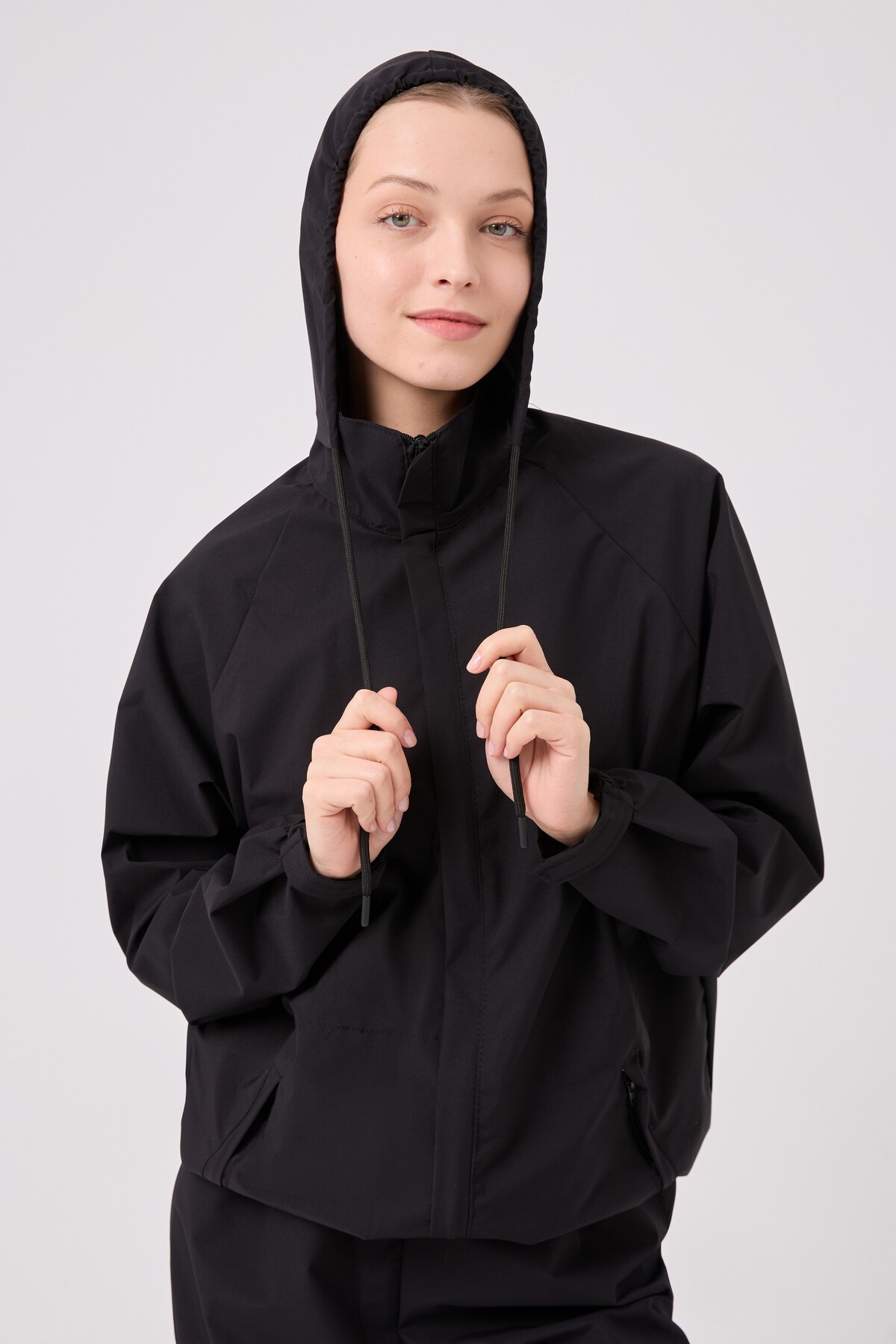 لباس ورزشی یونیسکس سونای حرارتی تنفسی - لباس ورزشی عرق — مشکی HNC-TRML01 — تصویر 6 از 9
