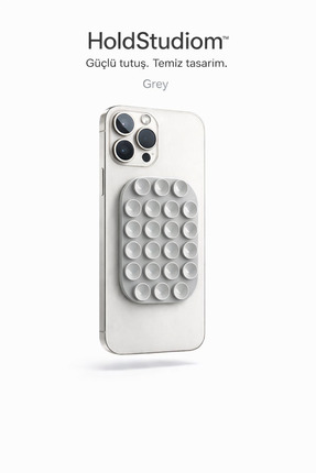 HOLDSTUDIOM İphone 12 13 14 15 16 17 MagSafe Uyumlu, Mıknatıslı & Vakumlu Çif...