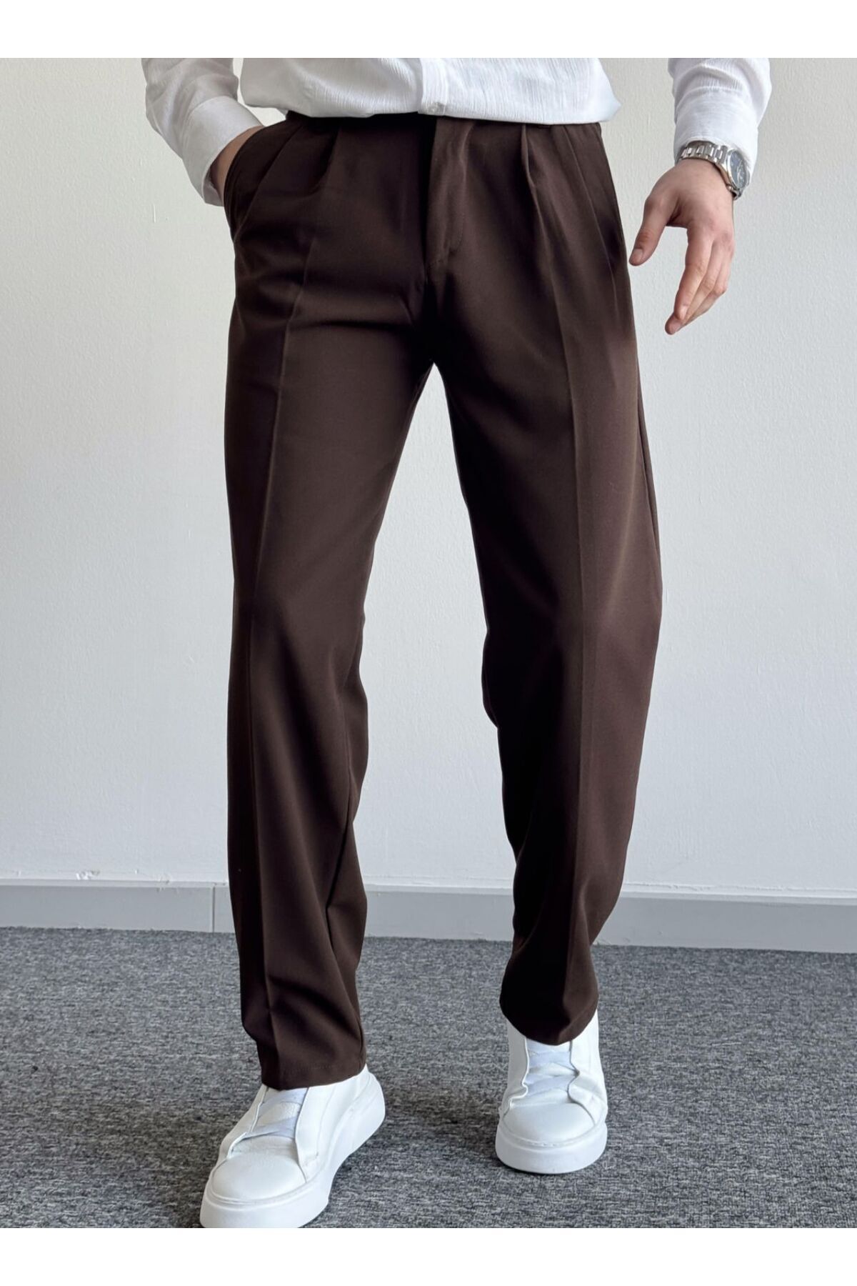 wamoss  Arabic Style Pileli Klasik Baggy Pantolon Pl1 2026 - Görsel 3