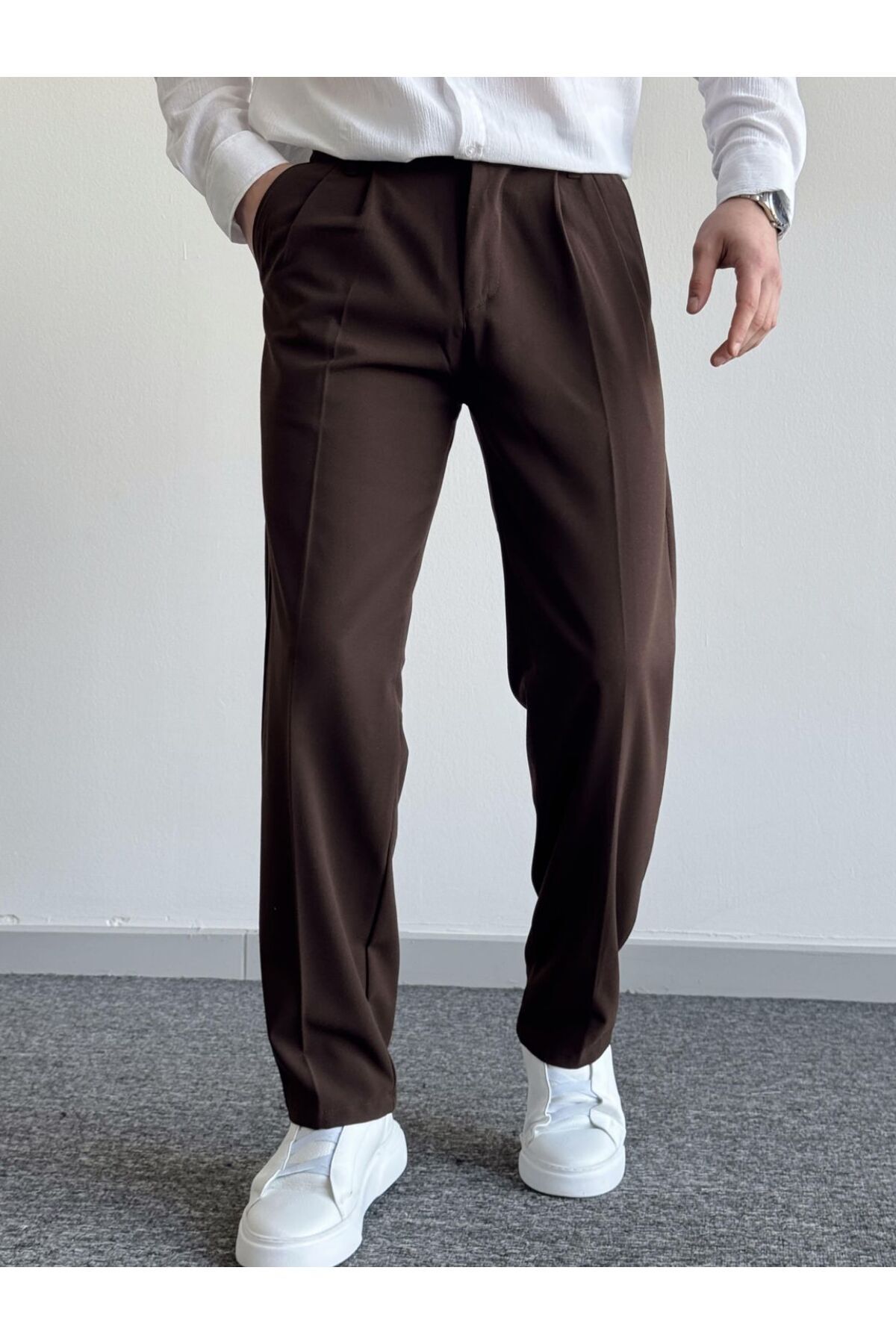 wamoss  Arabic Style Pileli Klasik Baggy Pantolon Pl1 2026 - Görsel 2