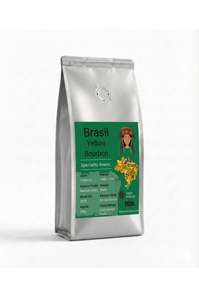 Kahve Kavrum Brezilya Yellow Bourbon Yöresel Filtre ve Çekirdek Kahve (%100 A...