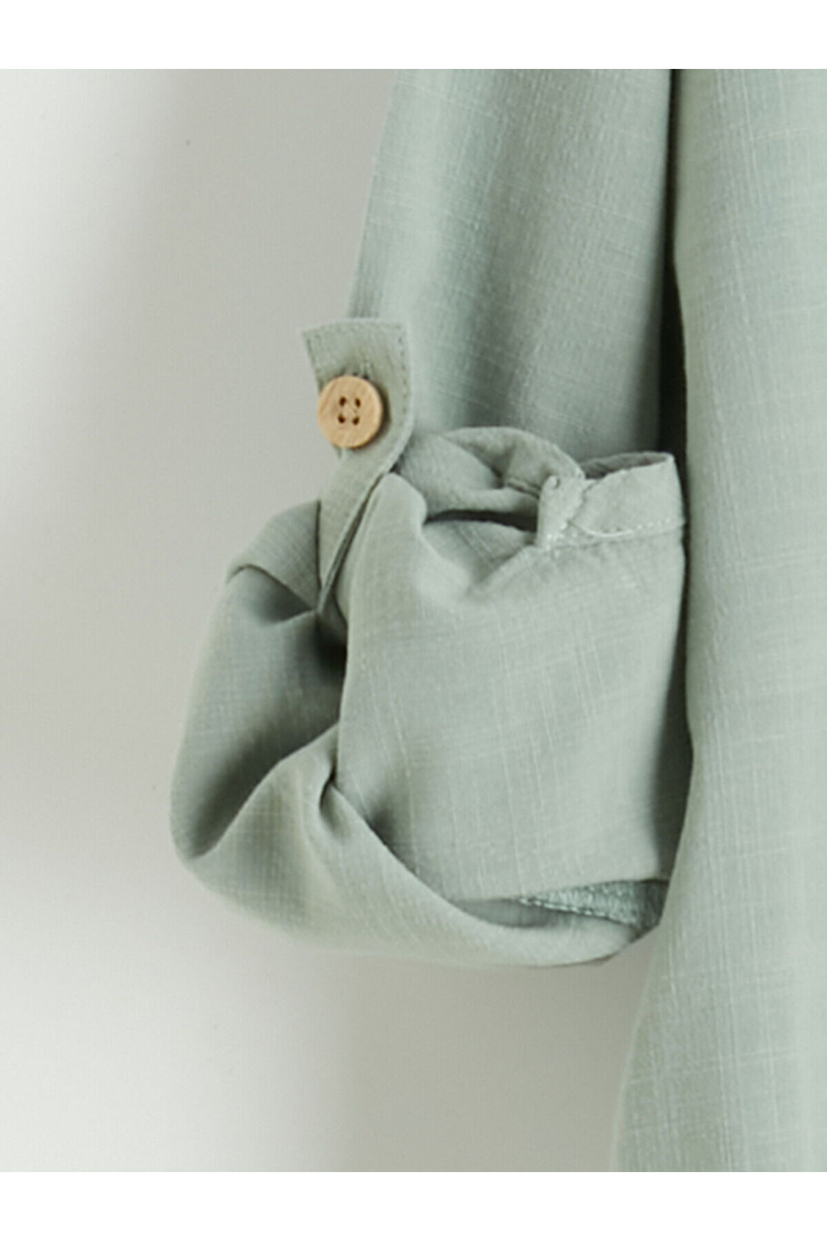 LC Waikiki Esse Collection Yeşil Hakim Yaka Uzun Kollu Erkek Çocuk Gömlek fotoğrafı 3 (önizleme)