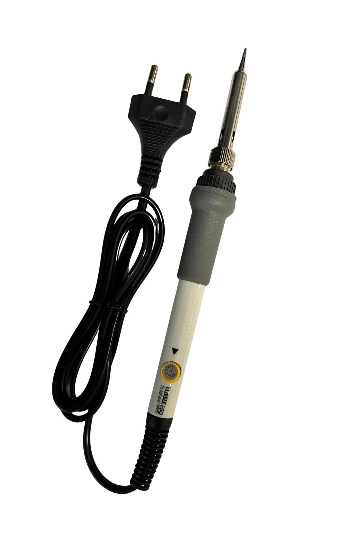 YS113点セット Tussle TS-905B 60 Watt Pot Isı Ayarlı Kalem Havya Beyaz 200°C-450