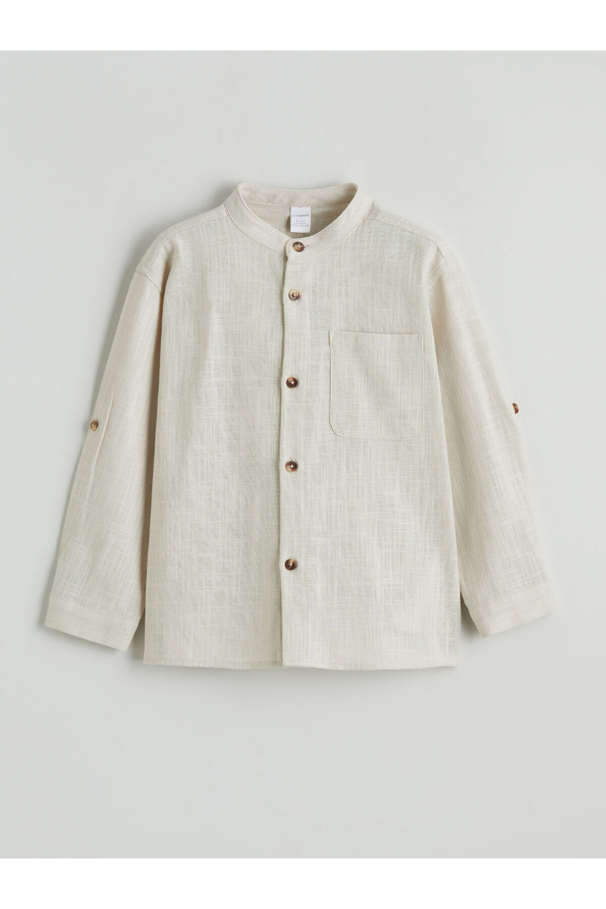 LC Waikiki Esse Collection Gri Hakim Yaka Erkek Çocuk Gömlek fotoğrafı 2 (önizleme)