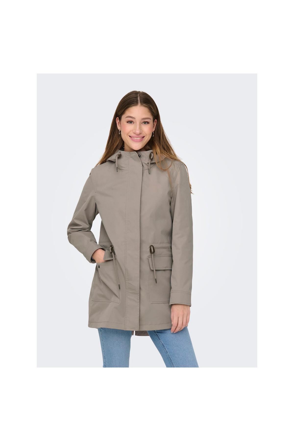 ONLY Louise Kadın Bej Mont (15312869-SG) görsel 4