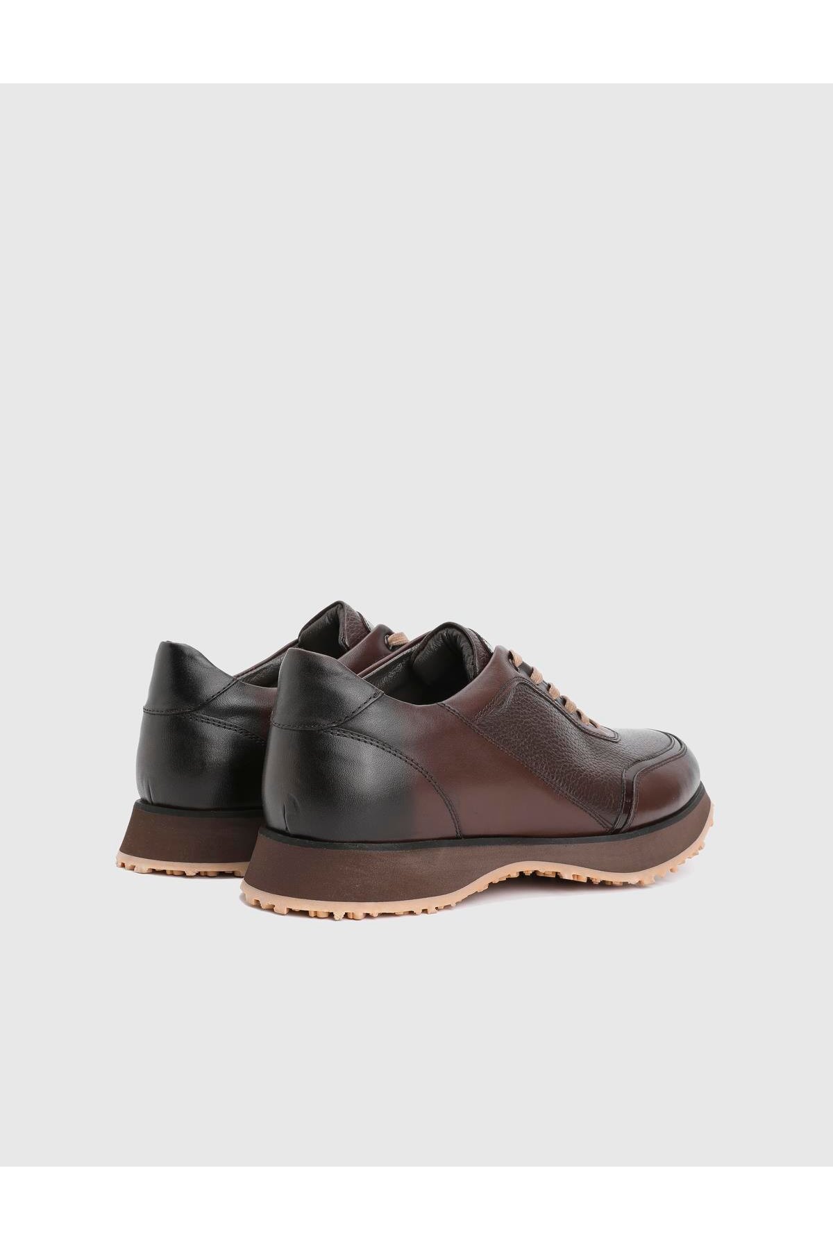 کفش اسنیکر İLVİ مردانه چرم اصل | Ancis-24128.009 - تصویر 4