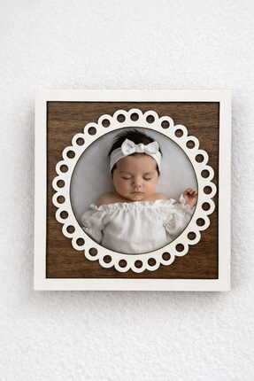 Gralanda İlk Görüşte Aşk Bebek Ultrason Fotoğraf Çerçevesi Ahşap, İlk Fotoğra...