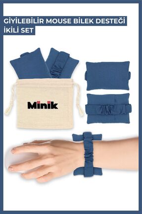 Minik Bilek Desteği Klavye Mouse Bilek Destek Yastığı | Ergonomik Giyilebilir...