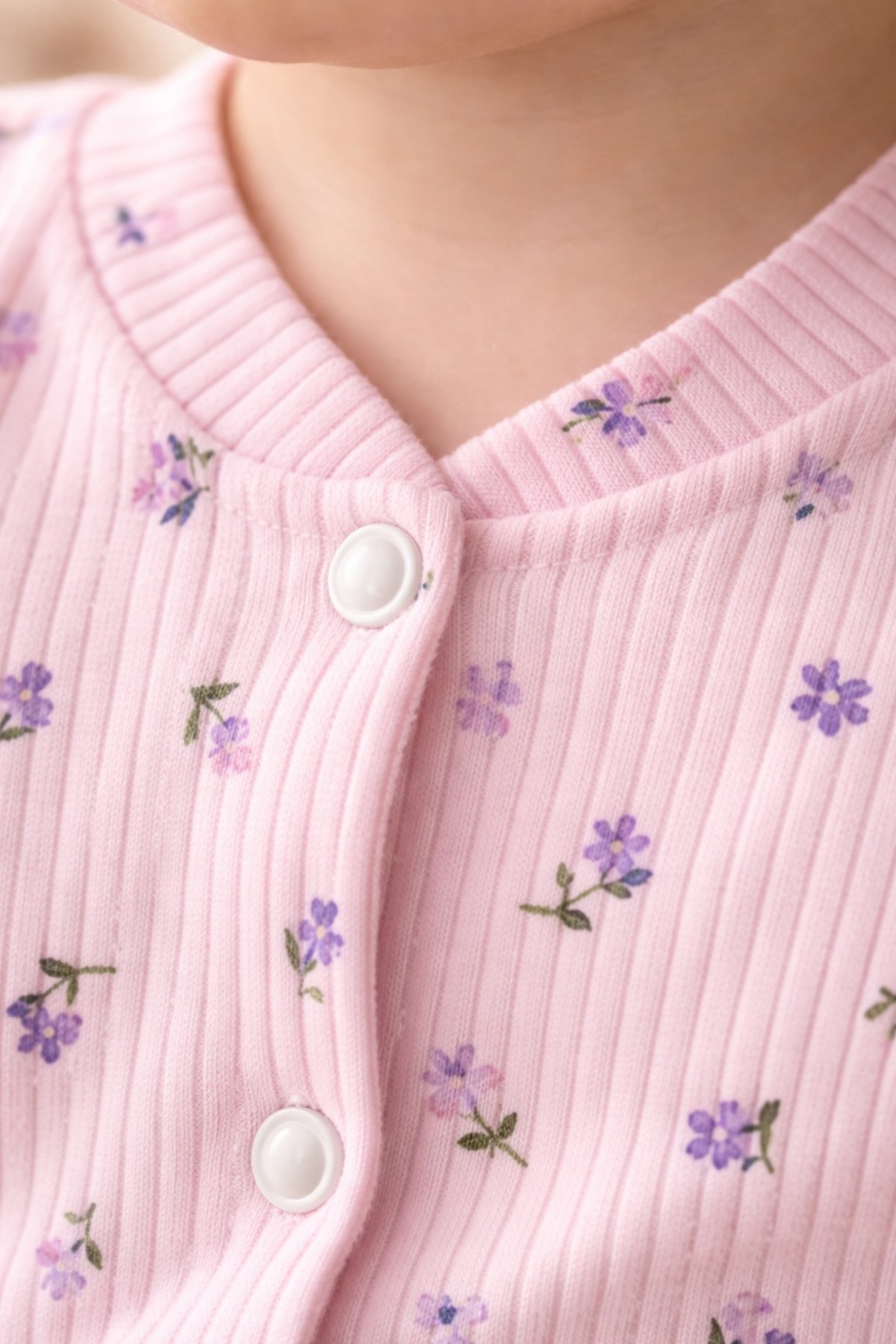 Vivolas %100 Pamuk Patikli Bebek Tulum Seti – Erkek & Kız Yumuşak Penye, Yenidoğan Uyku Tulumu (3’lü) fotoğrafı 5 (önizleme)