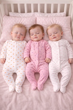 Vivolas %100 Pamuk Patikli Bebek Tulum Seti – Erkek & Kız Yumuşak Penye, Yeni...