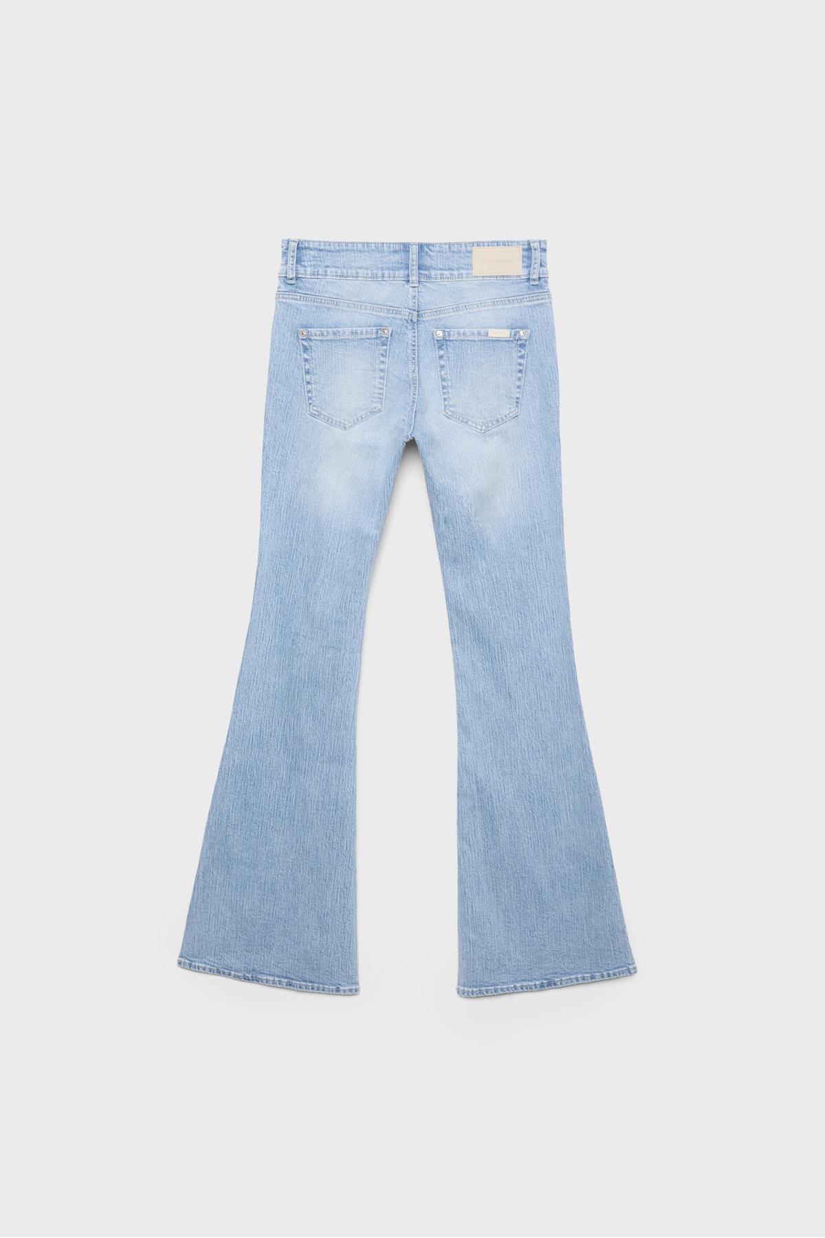 Stradivarius  Düşük bel dikişli cepli jean - Görsel 6