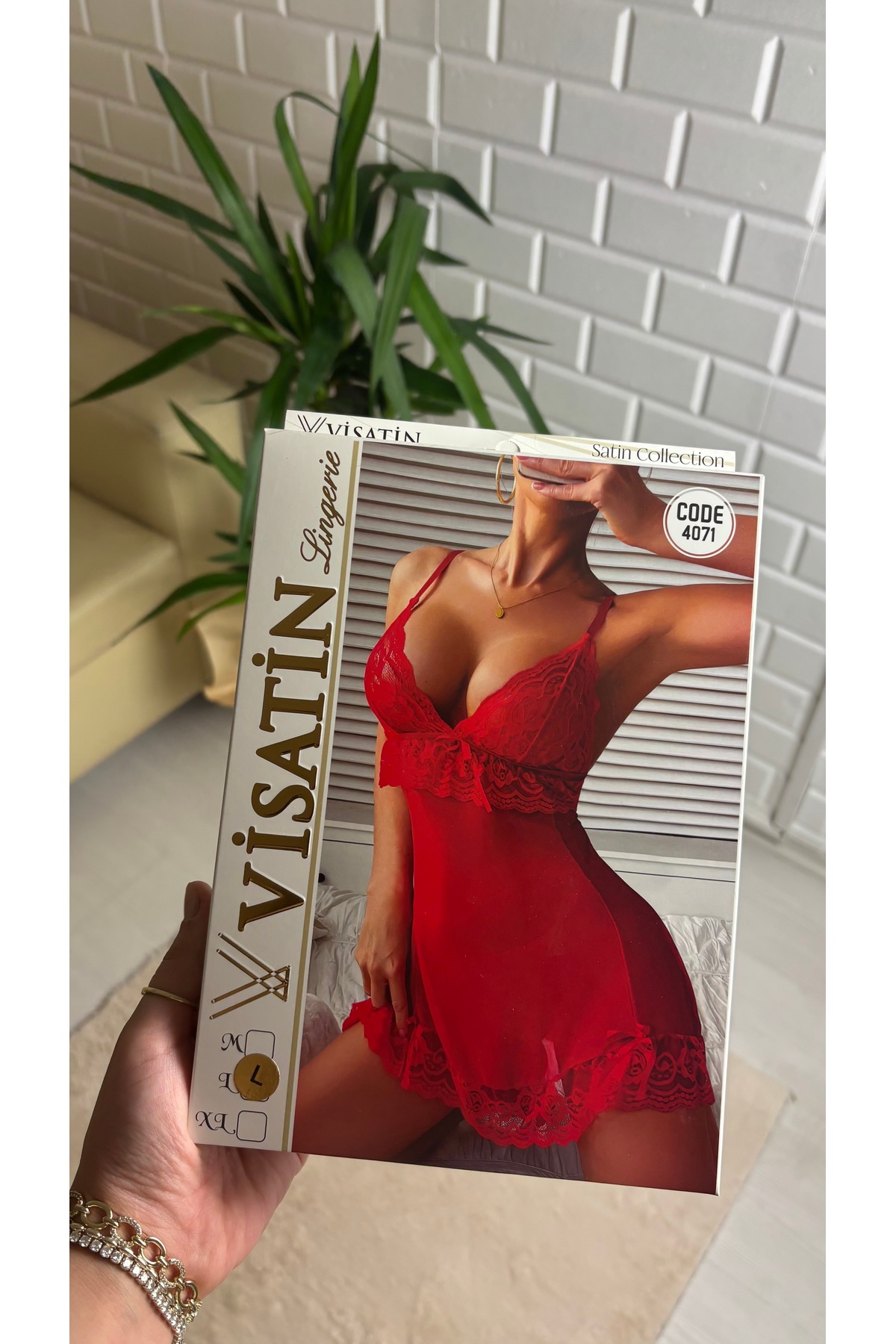 Visatin Lingerie Kadın Mini GECELİK