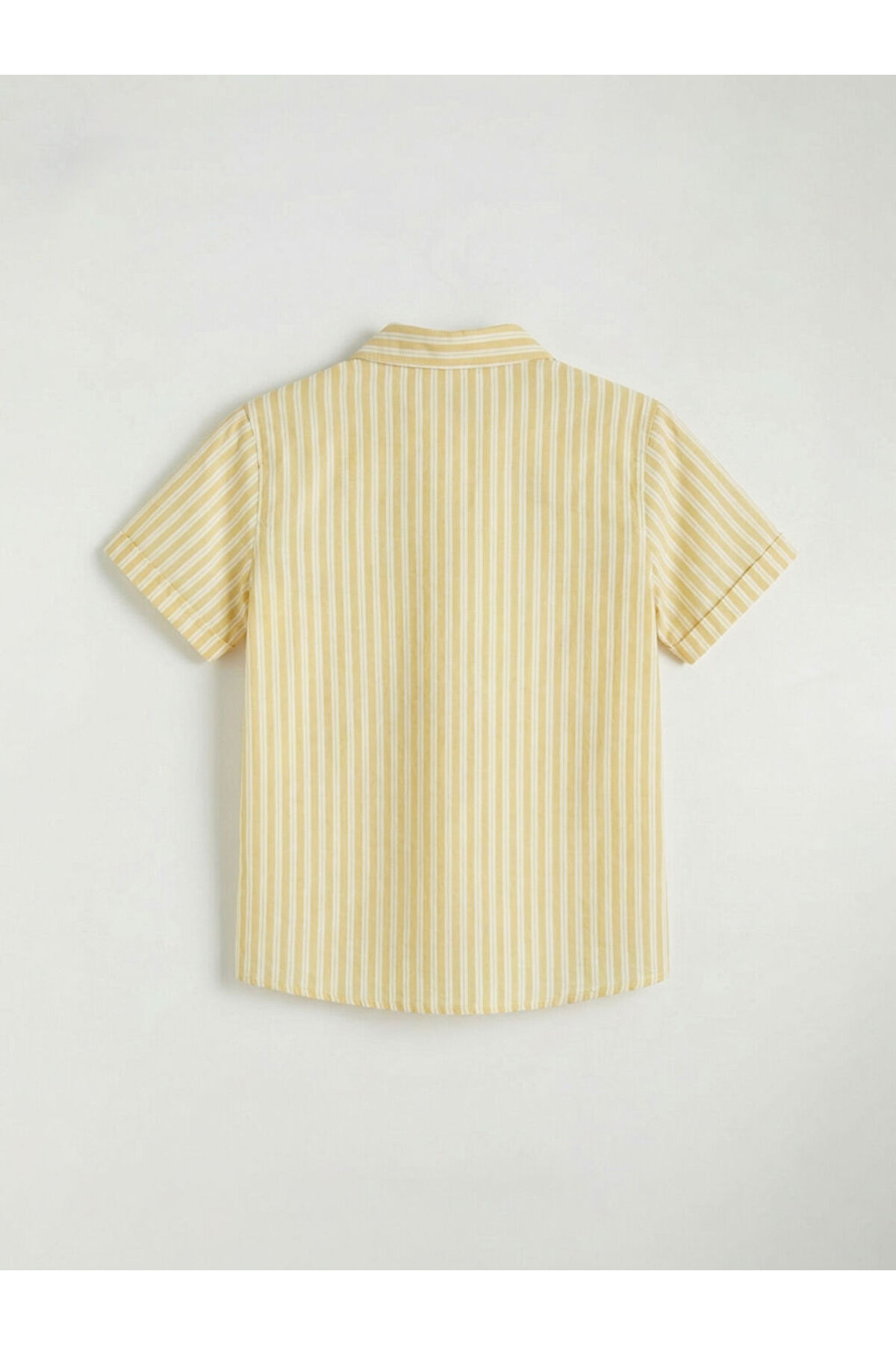 LC Waikiki Sarı Çizgili Kısa Kollu Erkek Çocuk Gömlek fotoğrafı 2 (önizleme)