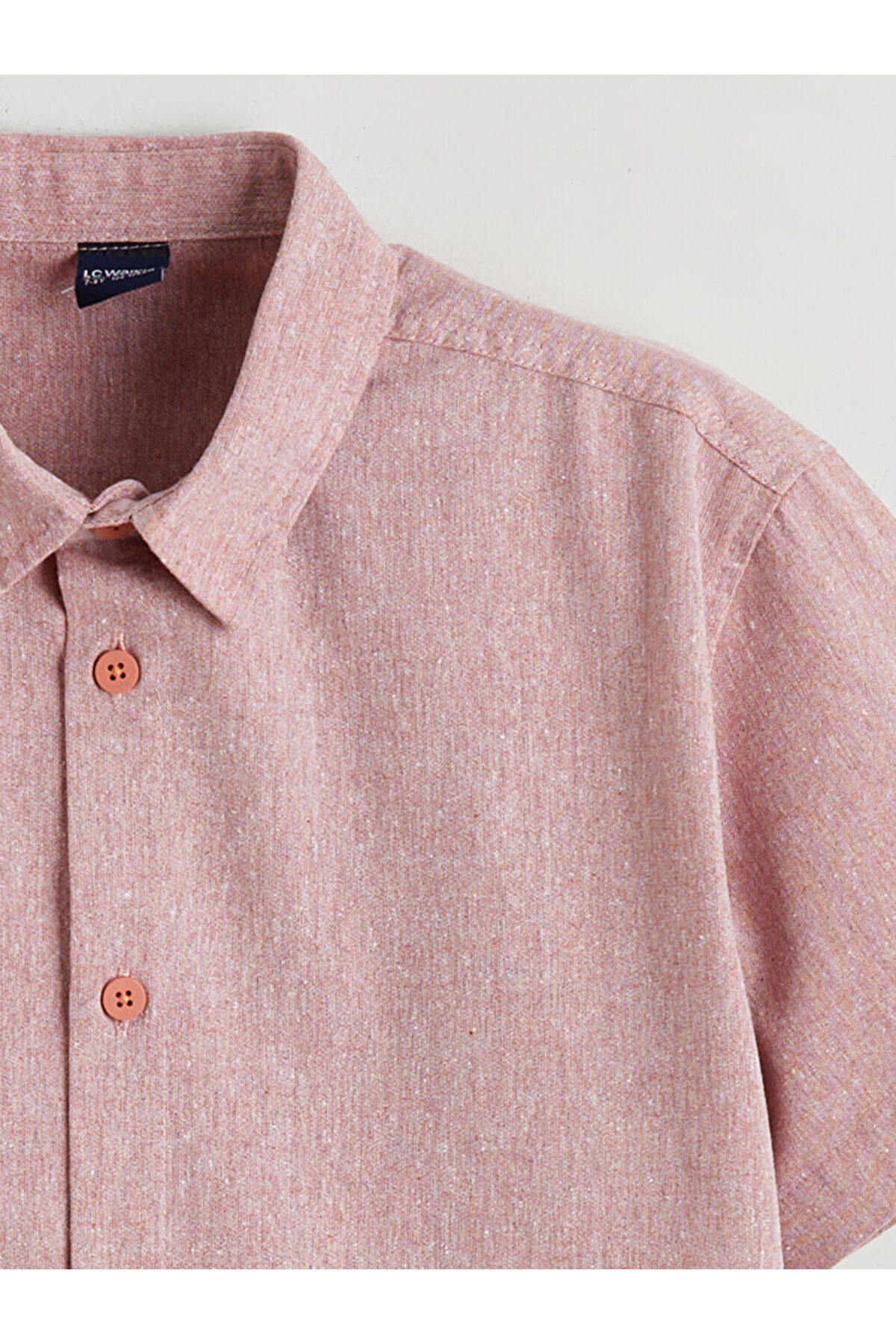 LC Waikiki Pembe Basic Erkek Çocuk Gömlek fotoğrafı 2 (önizleme)