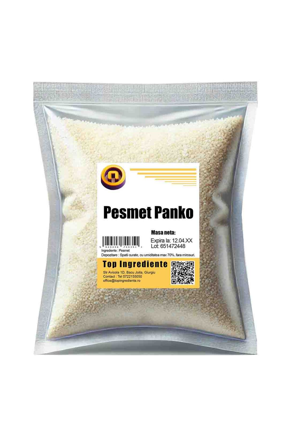 Top Ingrediente Panko Pesmet Crocant pentru Snitele, Aripioare - 1KG