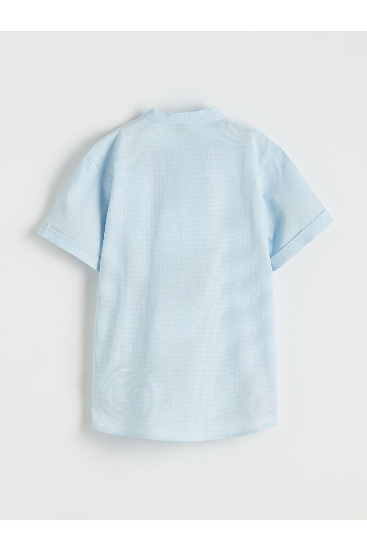 LC Waikiki Mavi Hakim Yaka Kısa Kollu Erkek Çocuk Gömlek fotoğrafı 2 (önizleme)