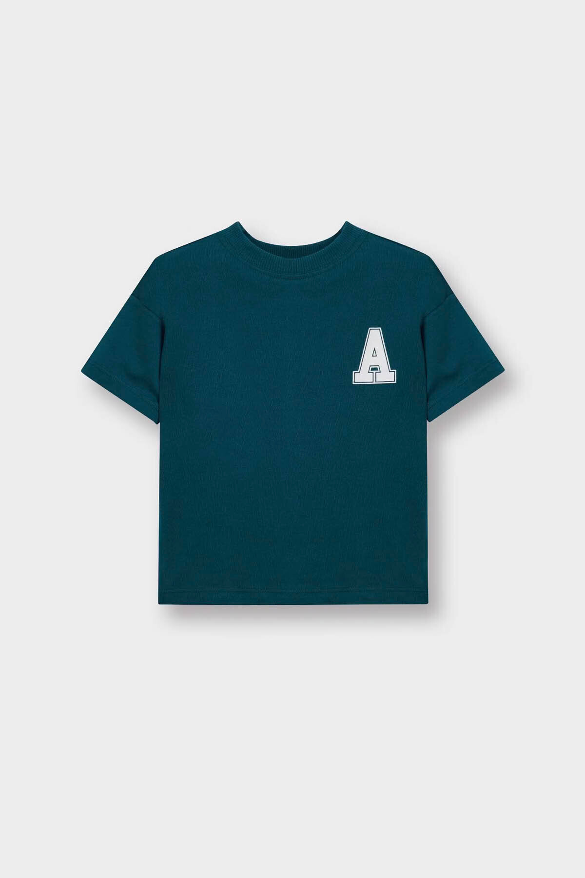 Defacto 100% Cotton Crew Neck Printed Short Sleeve T-Shirt Baby Boy D7910A526Sm