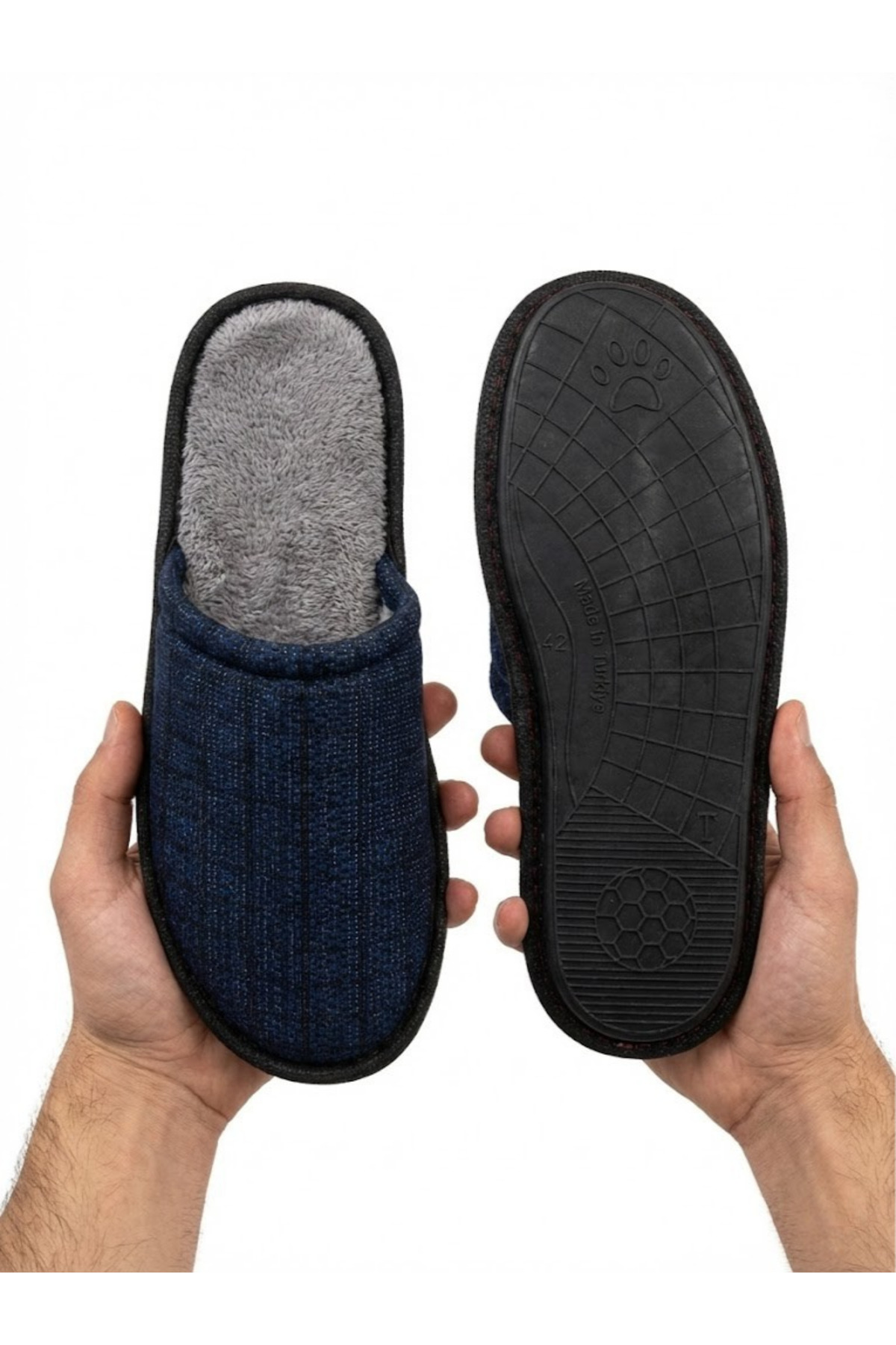 BİG STEPS  Erkek 5’li Kışlık Ev Terliği Seti - Kaymaz Taban, Sıcak ve Konforlu, Çeyiz Terliği, Erkek Ev Terliği - Görsel 4