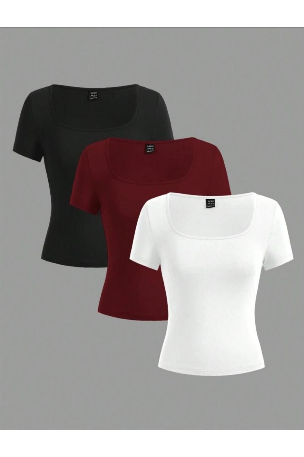 ÖZ PAMUK BLUZĂ-TIȘÖRT din BUMBAC, cu textură moale, confortabilă, croială sim...