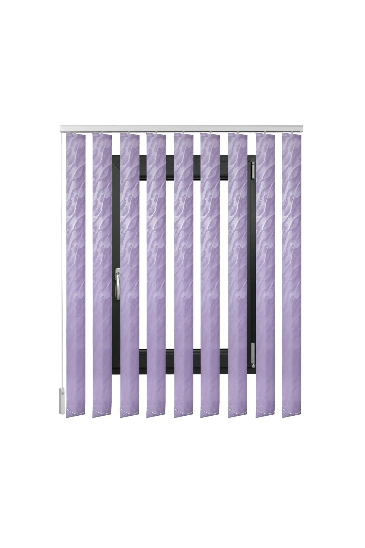 MC&A Amenajari Jaluzele Verticale Textile , Mov Deschis , L 205 Cm X H 190 Cm - Single Dimension