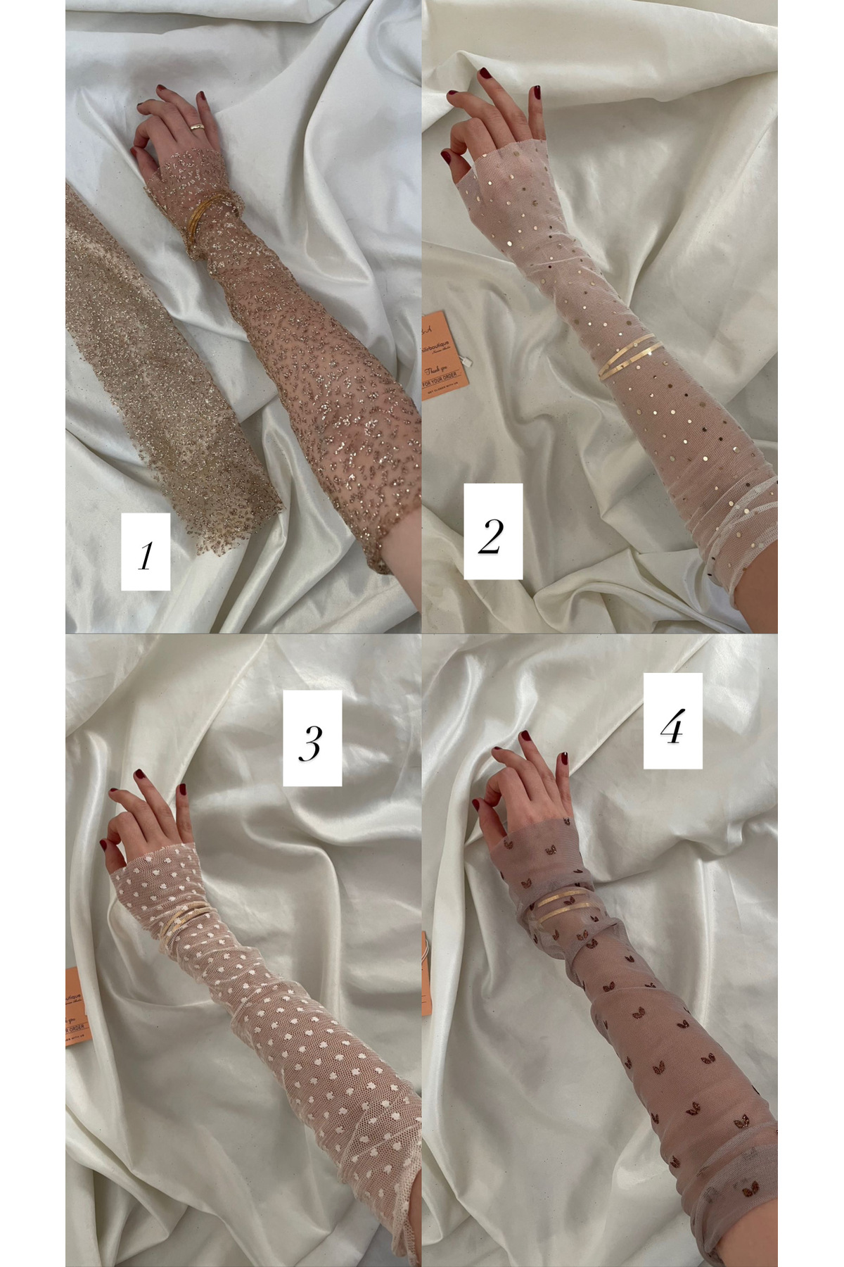 Nurcanilirboutique  Çeşitli eldiven kolluklar (lütfen hangi numarayı istediğinizi belirtiniz) - Görsel 2