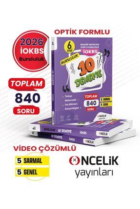 Öncelik Yayınları 6 .Sınıf 2026 MEB İOKBS Bursluluk Sınavı Denemesi Yeni Günc...