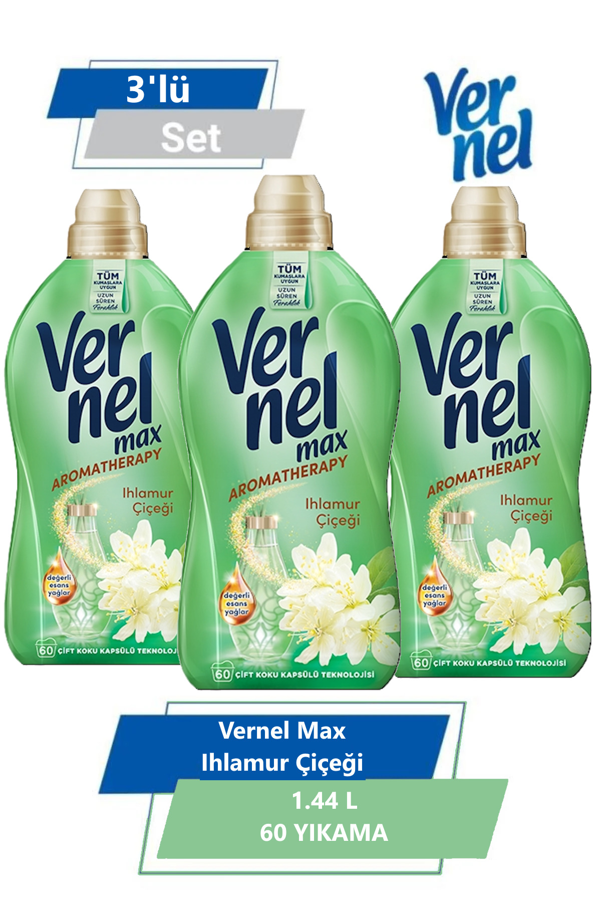 Vernel Max Ihlamur Çiçeği 1.44l 60 Yıkama 3'lü Set - Fiyatı, Yorumları