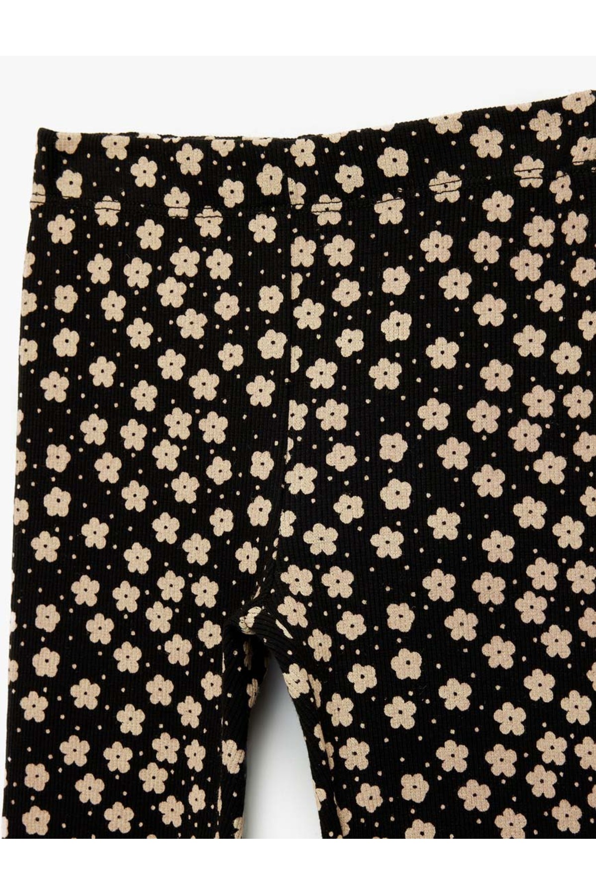 Koton 26YY59000409 Siyah Kız Bebek Tayt 6SMG40006AK fotoğrafı 3 (önizleme)