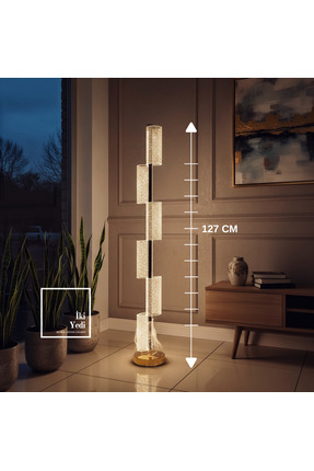 İki Yedi Konsept Corvinus Şarjlı LED Lambader 127 cm Dokunmatik Renk Değiştir...