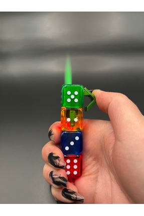 Hunter Zarlı Işıklı Jet Çakmak – Yeşil Alev – Rüzgâr Dayanıklı