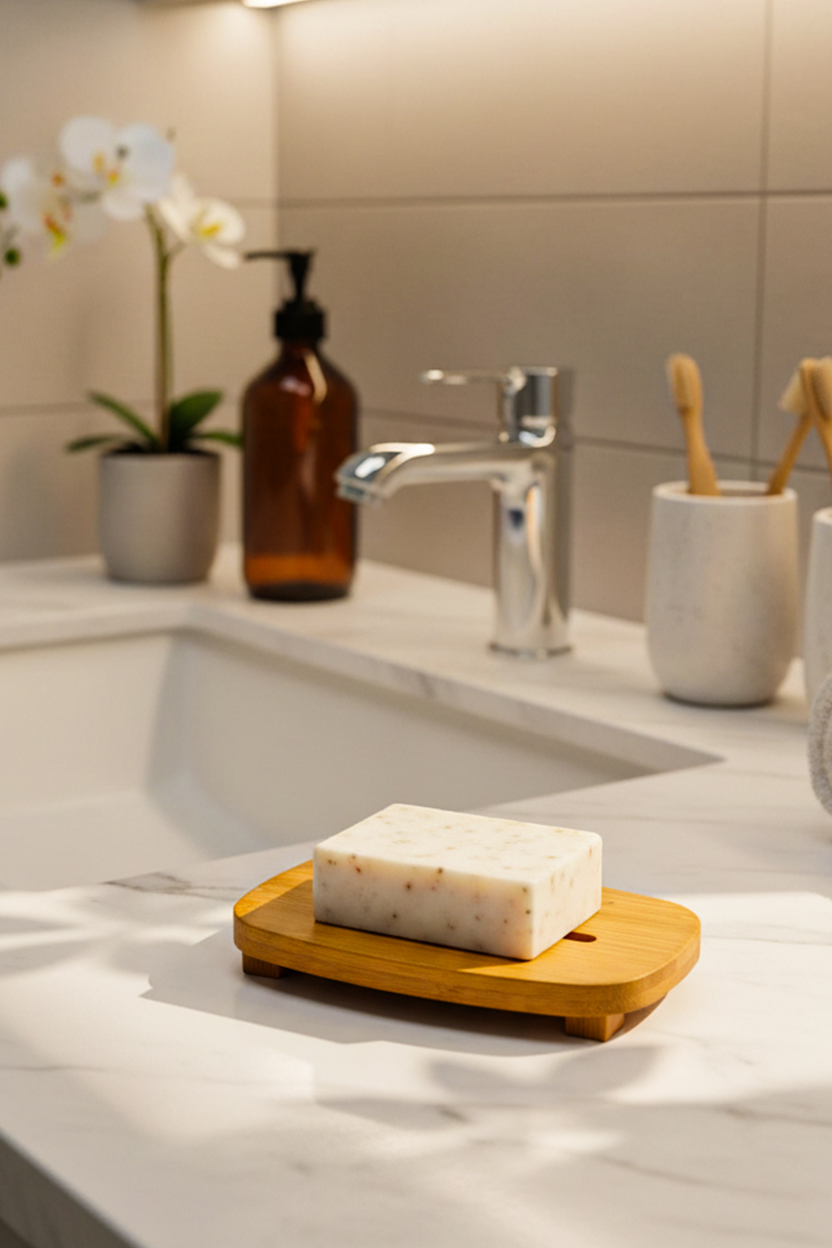 صابون - صابون يدوي طبيعي من الخيزران