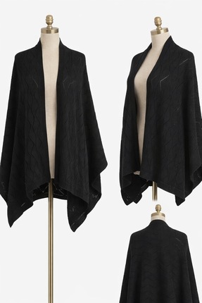 Otranto Company Aura - Ajur Desenli Triko Şal