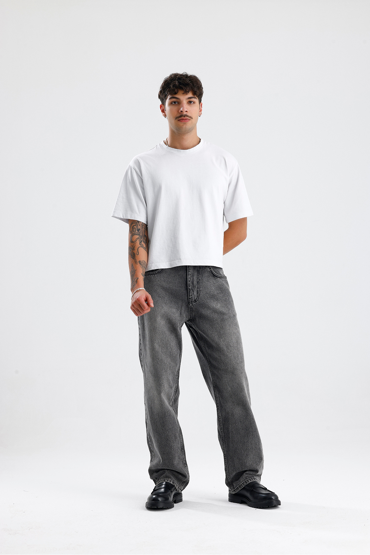 ATE STUDIOS Premium Yıkama Relaxed Fit Jean görsel 5