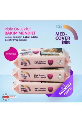 MED-COVER Baby Pişik Önleyici Bakım Mendili 50 x 3 Avantaj Paketi