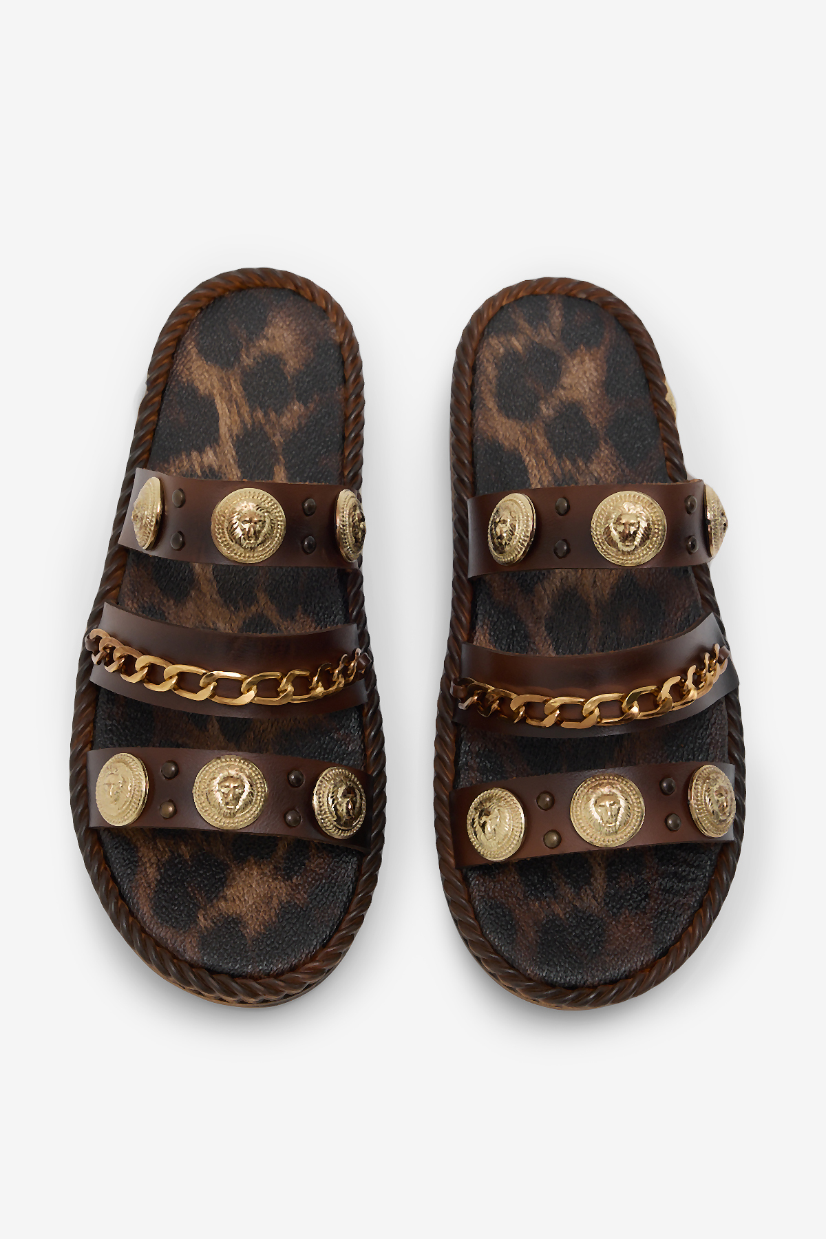 Tonny Black  Kadın Taba Poli Taban Aksesuar Detaylı Terlik - Görsel 3