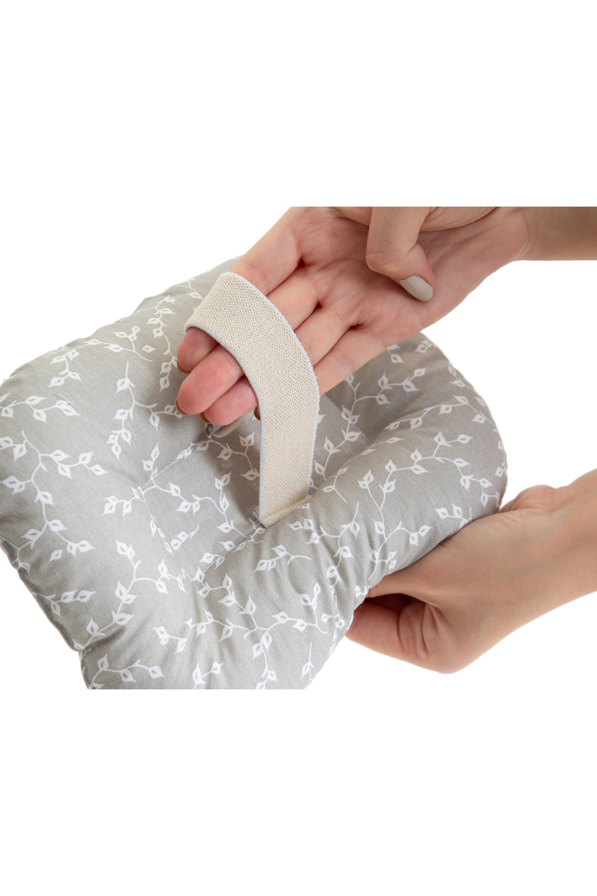 Babyjem Emzirme Yastığı Gri Çiçek fotoğrafı 6 (önizleme)