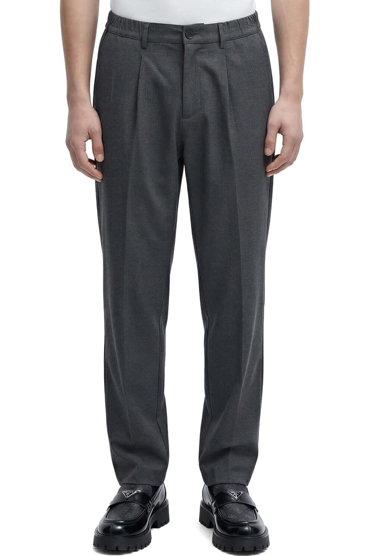 Regular Fit Yüksek Bel Erkek Kumaş Pantolon Gabriel — خاکستری AJ-752