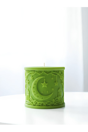 Ephrum Ramazan Temalı Dekoratif Kokulu Mum %100 Soya Wax