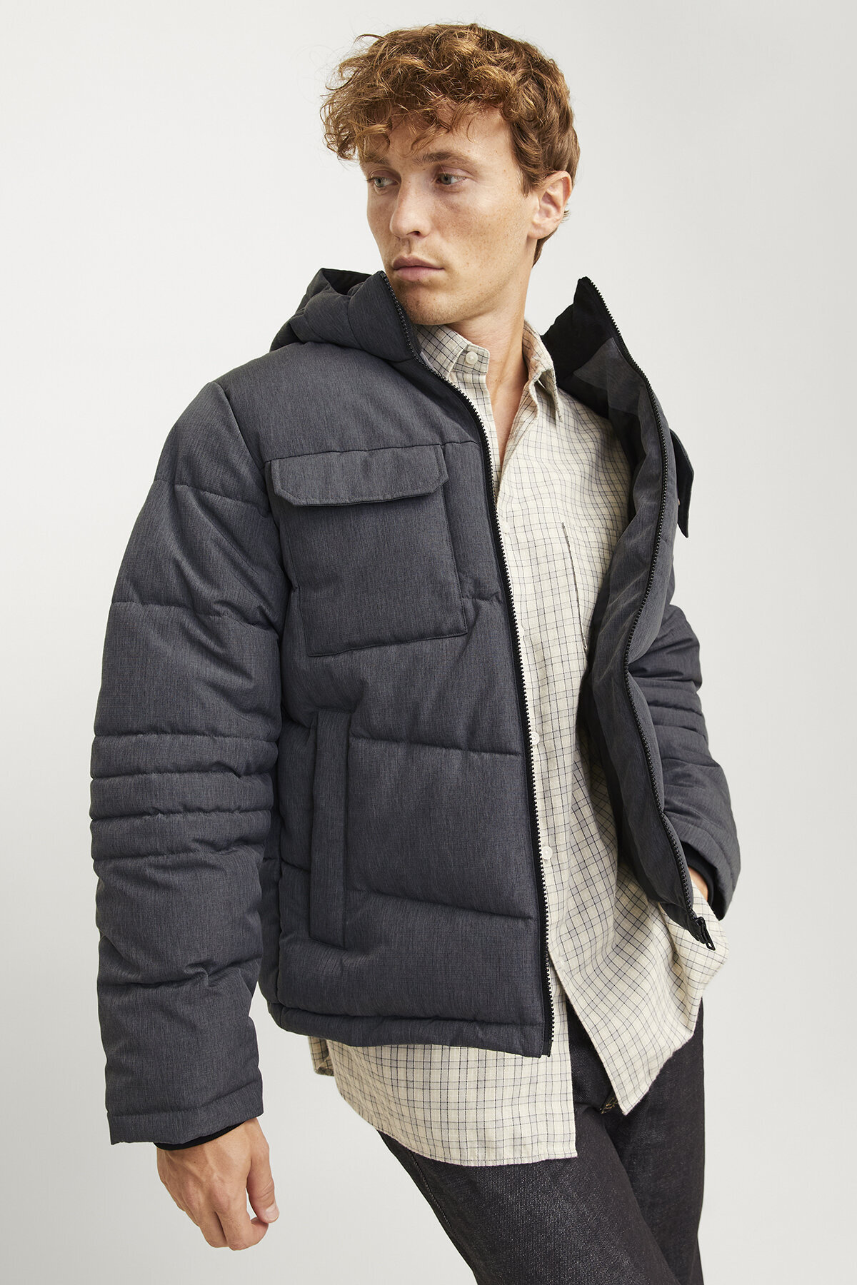 کاپشن مردانه راسته آستین بلند | جک اند جونز Jack & Jones 5003178306 - تصویر 3