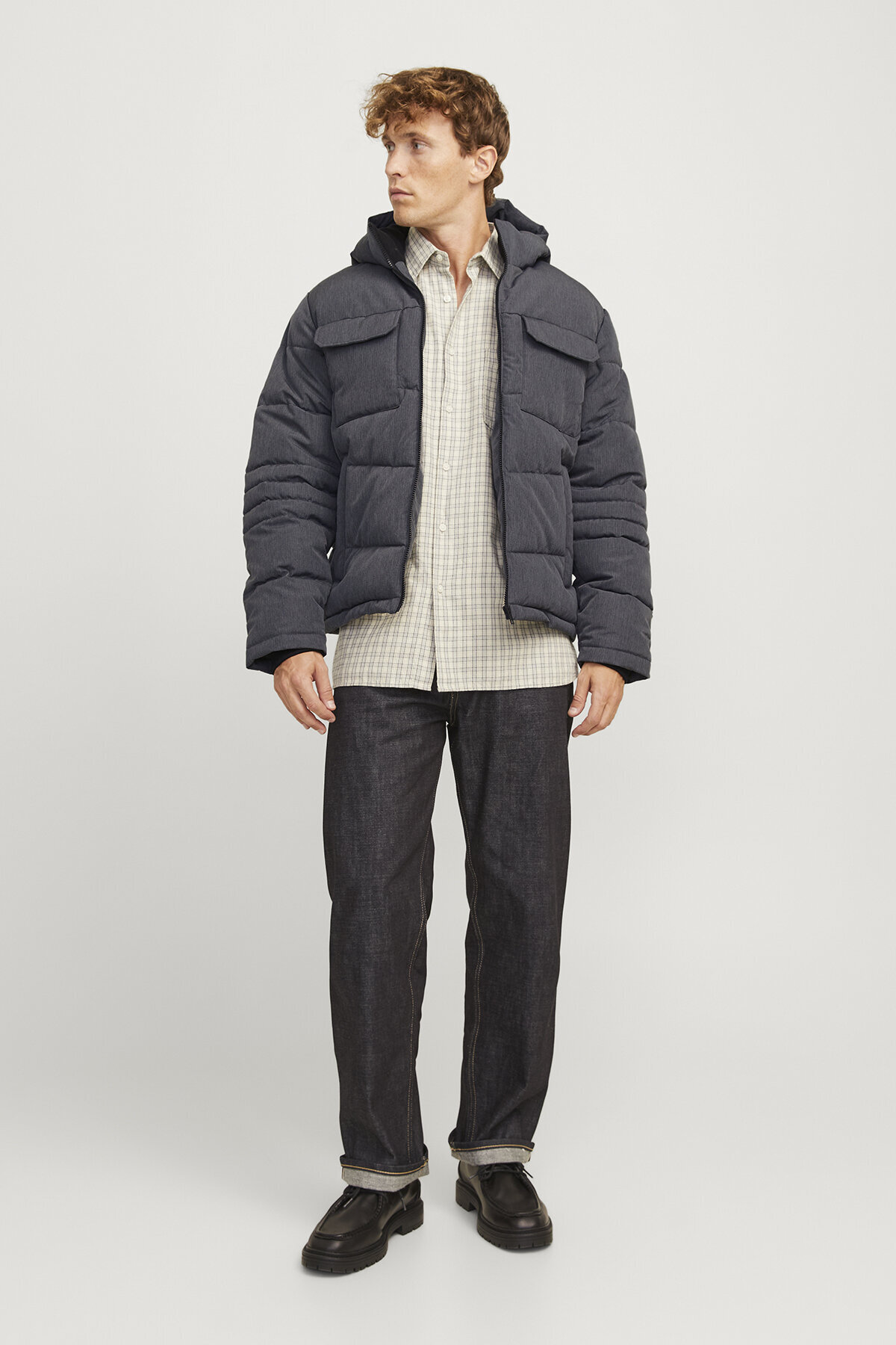کاپشن مردانه راسته آستین بلند | جک اند جونز Jack & Jones 5003178306 - تصویر 4