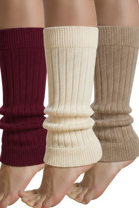 mrm pro Premium Triko Kadın Tozluk Yumuşak Esnek Baldır Isıtıcı 3-Çift